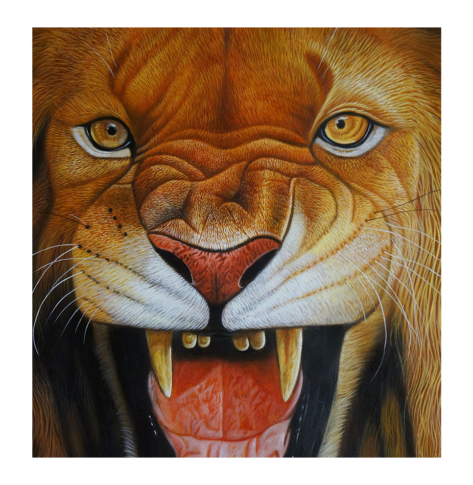【直供】叶泽仁《狮子王》布面油画