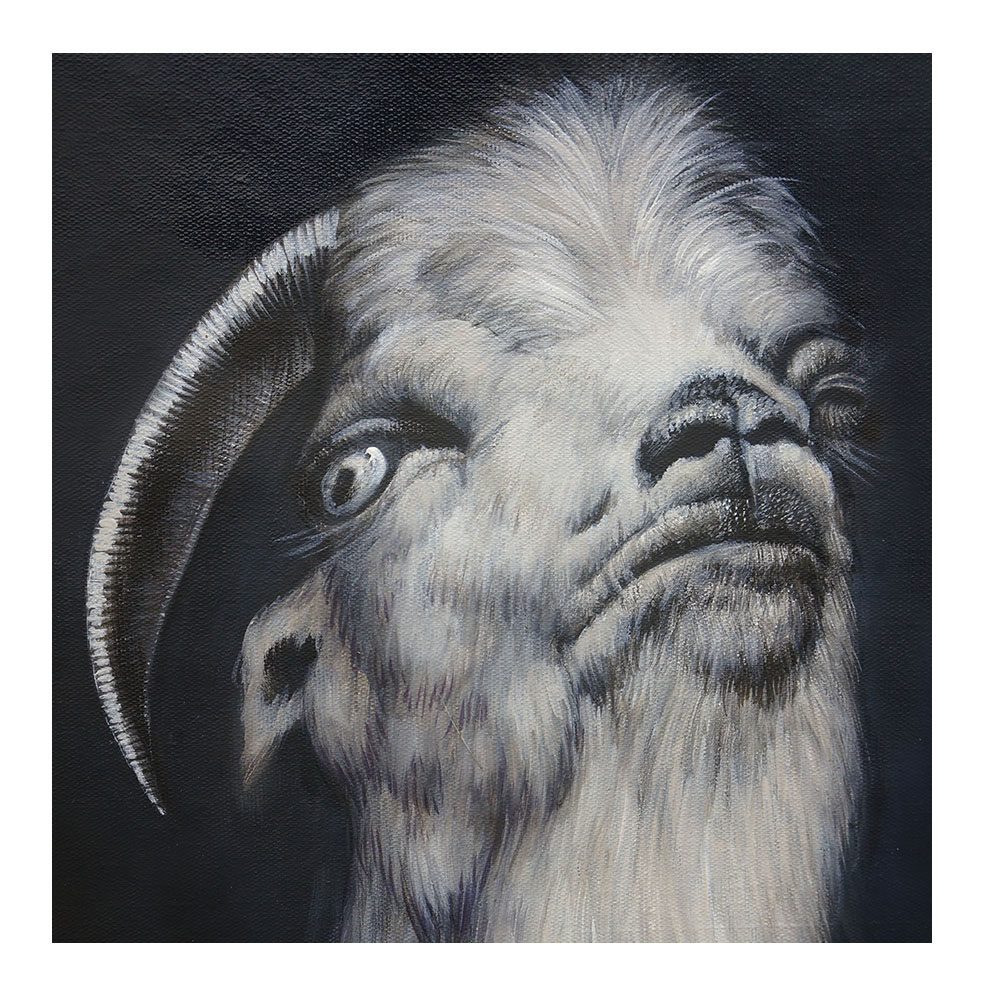 《山羊》叶泽仁 布面油画