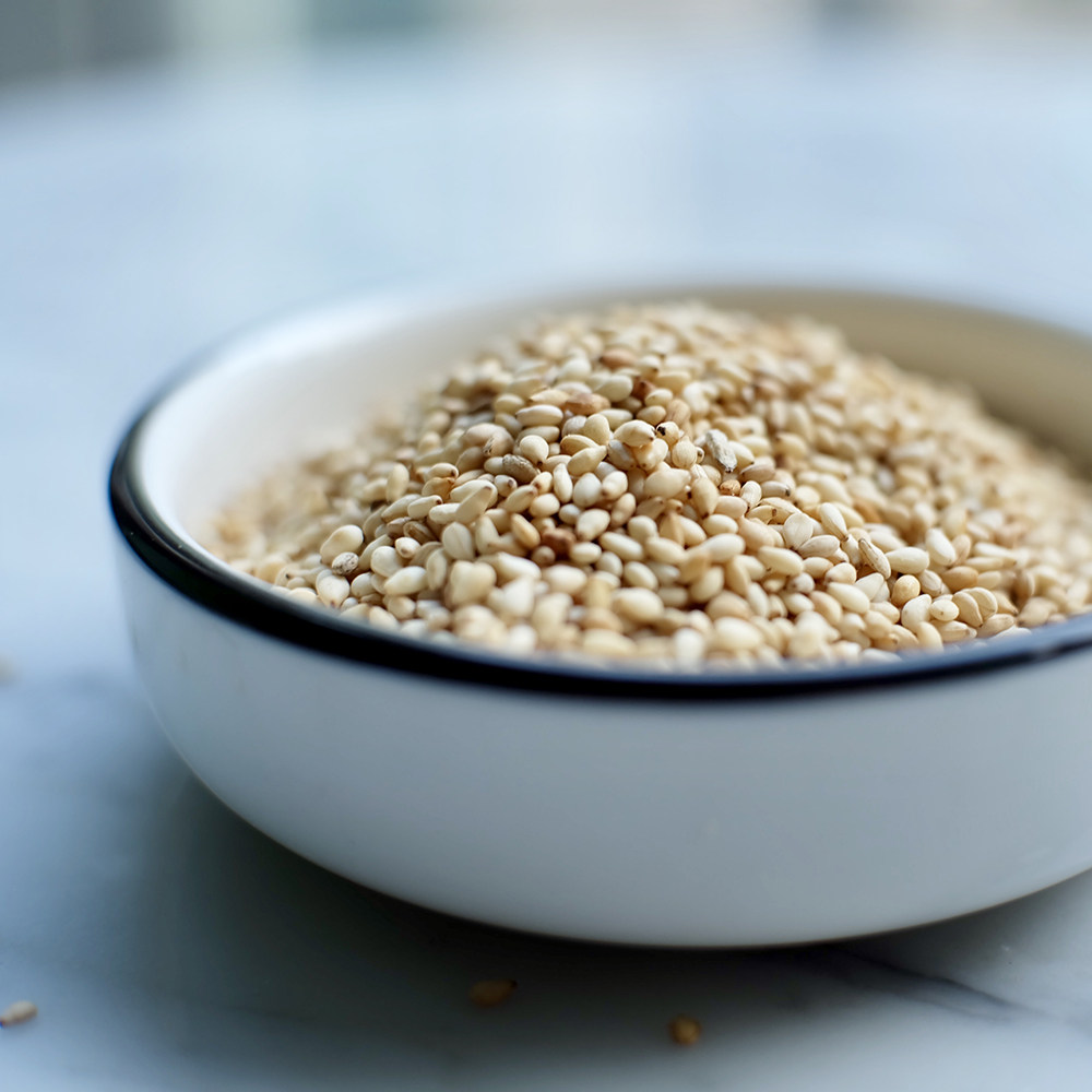 熟白芝麻 肉厚饱满浓香 可做火锅芝麻酱 芝麻甜品