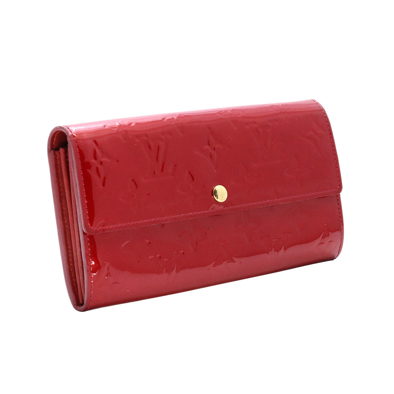 [9.0新]lv 红色老花 女士 漆皮 钱包