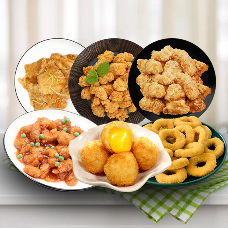 春雪团圆油炸小吃套餐4.2斤 油炸食品冷冻半成品清真鸡肉零食小吃