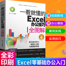 一看就懂的excelwps教程表格制作函数office书籍办公软件计算机应用基础知识文员电脑自学入门办公软件自动化教程书籍完全自学