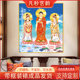 西方三圣佛像挂画阿弥陀佛观音神像三圣壁画像立体家用供奉接引图