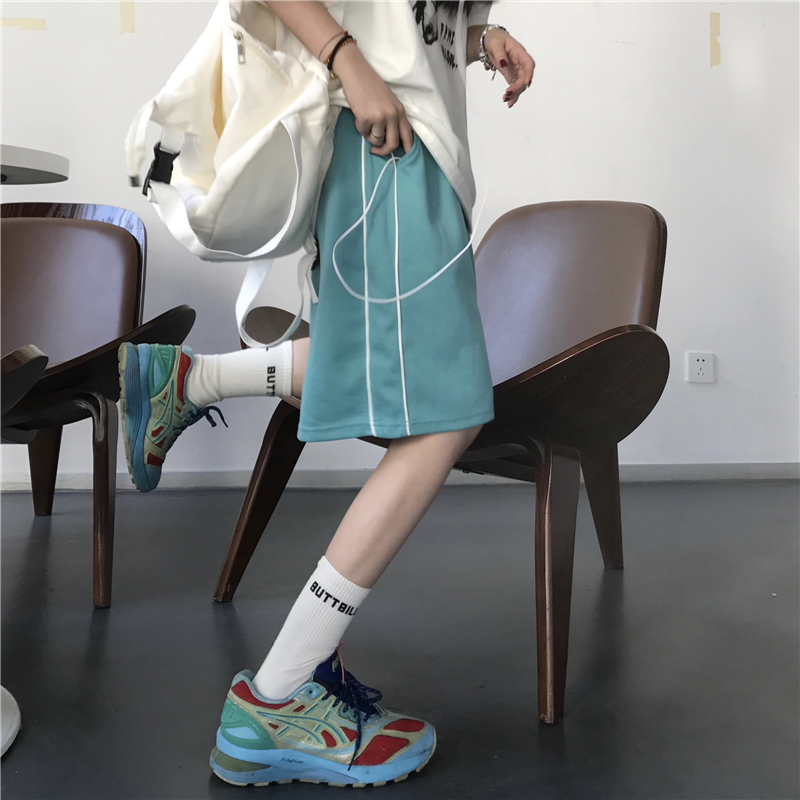 ins超火运动短裤女夏韩版潮学生宽松显瘦百搭薄款阔脚休闲五分裤在类目 女装/女士精品, 裤子, 休闲裤中 - 来自Buy2taobao.com提供专业的淘宝代购服务