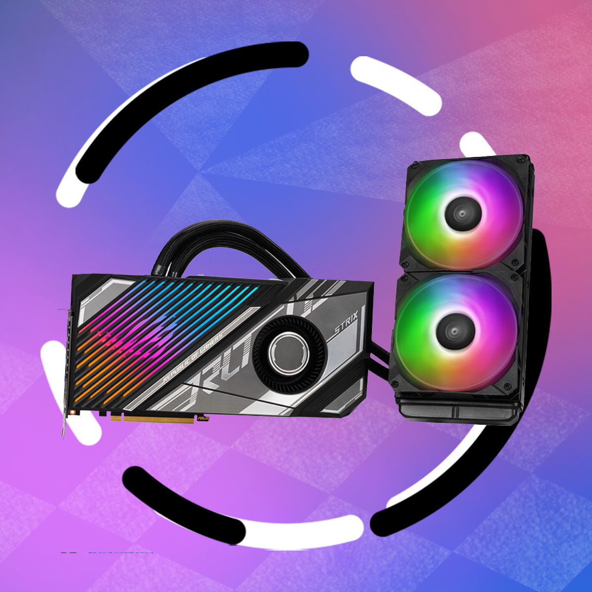 华硕 rog-strix-lc-rtx3090ti-o24g-gaming 水猛禽 水冷台式机显