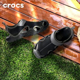 crocs洞洞鞋男激浪卡骆驰夏季户外涉水速干透气沙滩凉鞋|203967