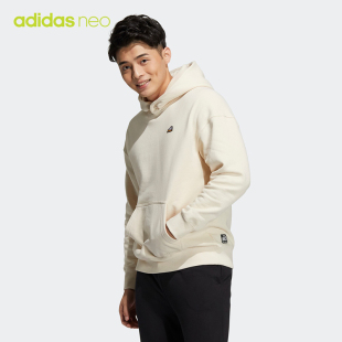 Adidas阿迪达斯NEO男女装卫衣春秋新款运动连帽套头衫HG9017