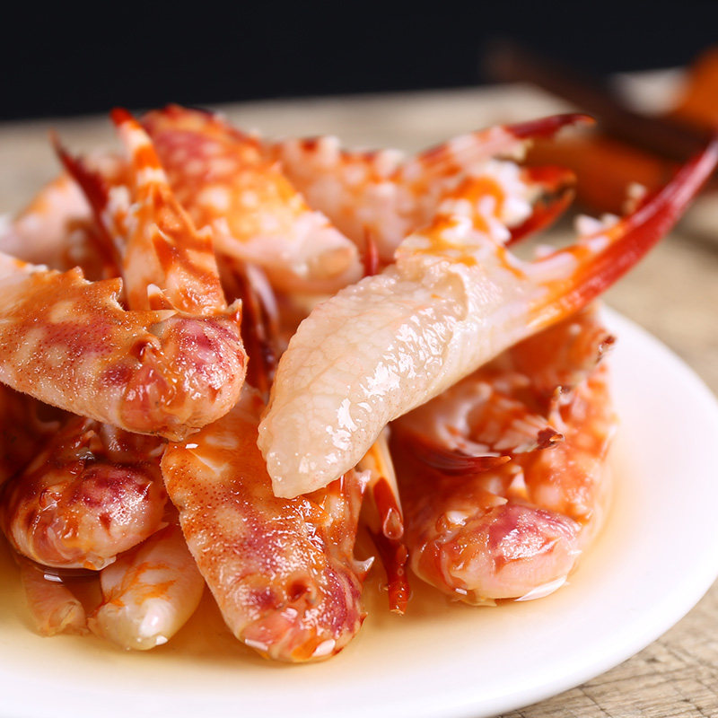 醉蟹钳大蟹脚梭子蟹脚罐装即食舟山宁波海鲜特产螃蟹类制品