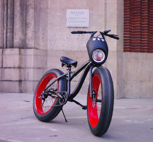 至尊硬汉 哈雷粗胎巡航自行车 death squad匪帮风格单车