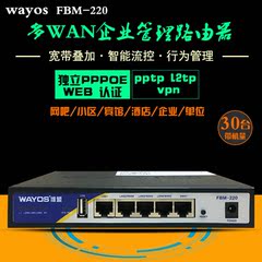 WAYOS维盟FBM-220多WAN口智能QOS PPPOE上网行为管理企业级路由器