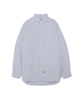 TNF Button Down Field Shirt 24SS北面紫标复古刺绣口袋长袖衬衫
