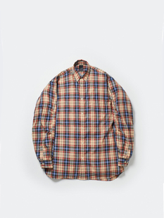 DAIWA PIER39 TECH BUTTON DOWN SHIRTS L/S 23AW 格纹长袖衬衫