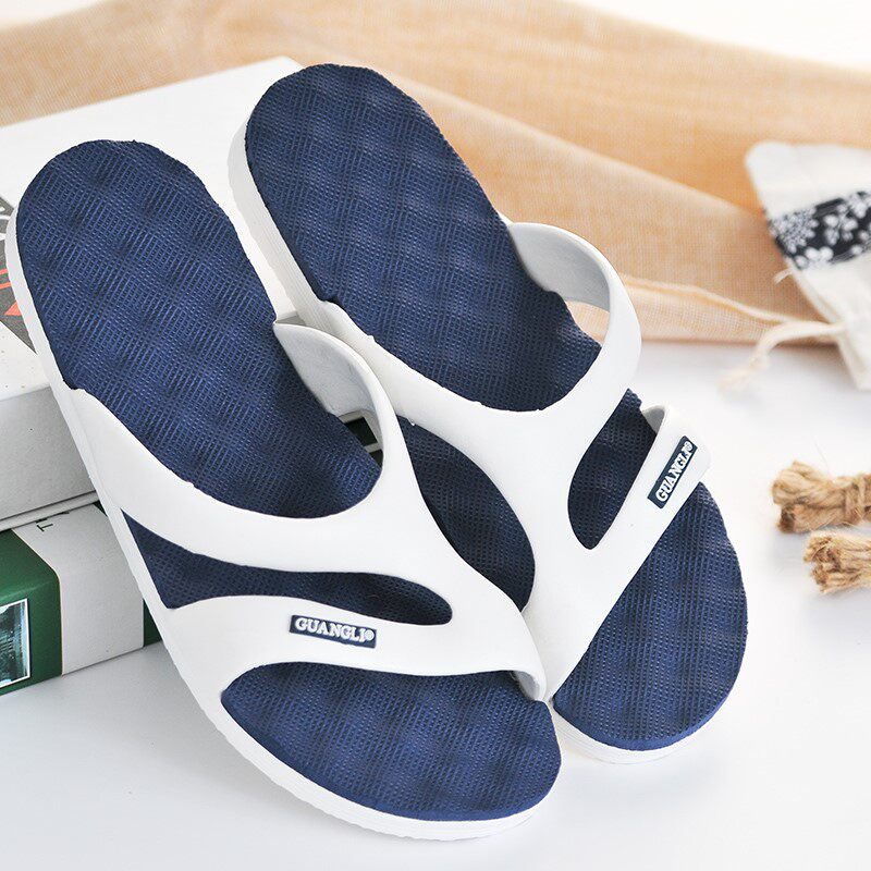 夏季拖鞋男潮流韩版一字拖男女居家防滑浴室凉拖沙滩情侣室内拖鞋