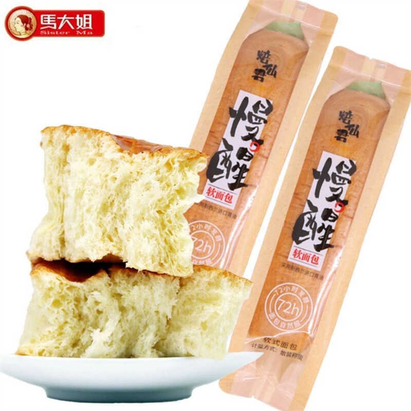 北京马大姐焙仙君慢醒长条软面包500g休闲食品早餐手撕办公室零食