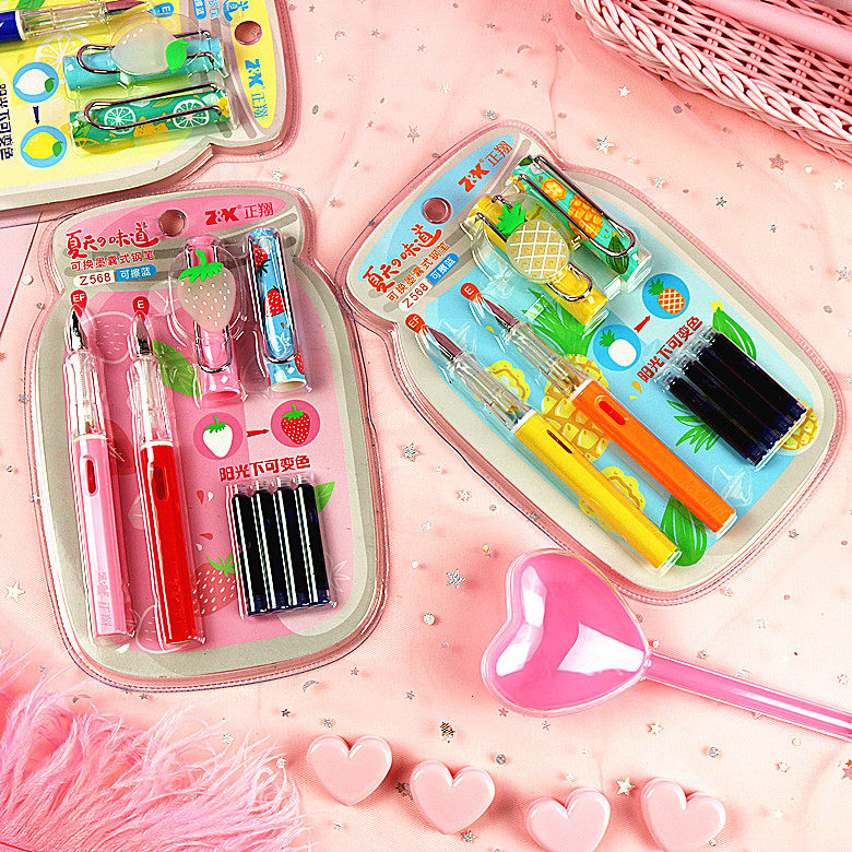 正翔墨囊钢笔水果墨囊钢笔三年级小学生专用钢笔文具包邮礼物礼品