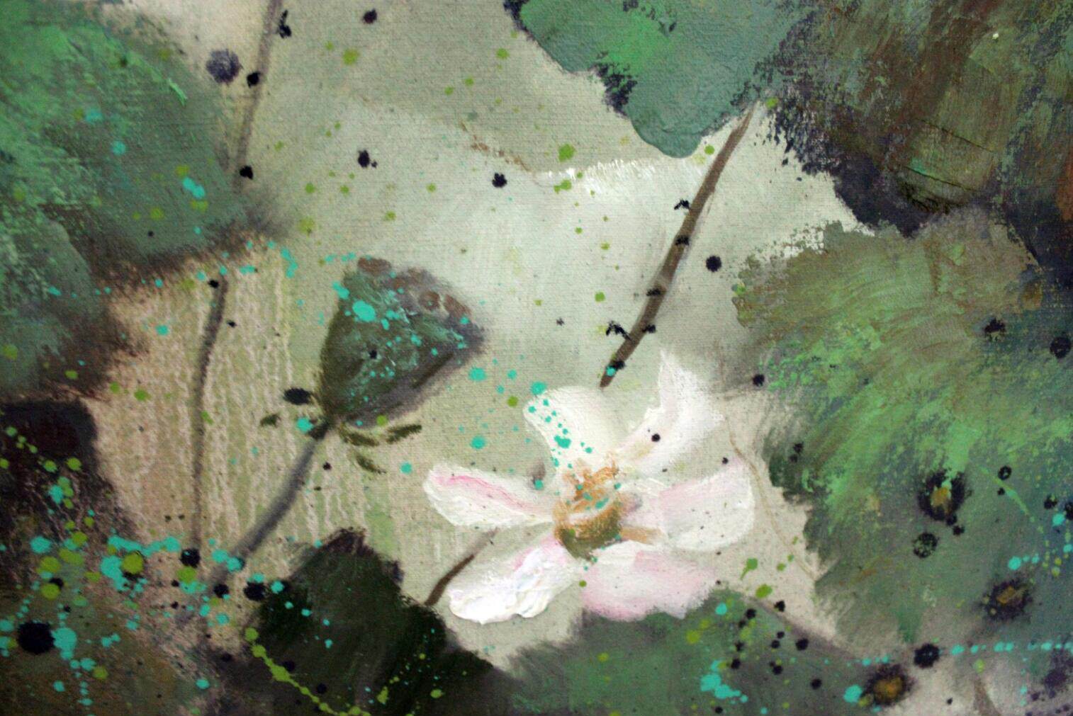 胡金山《秋荷系列之十》文化部卿云书画院院士