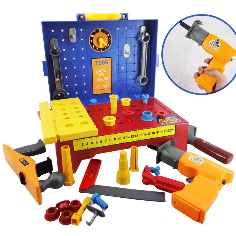 儿童工具箱套装维修理玩具宝宝螺丝刀电动电钻过家家益智男孩修理