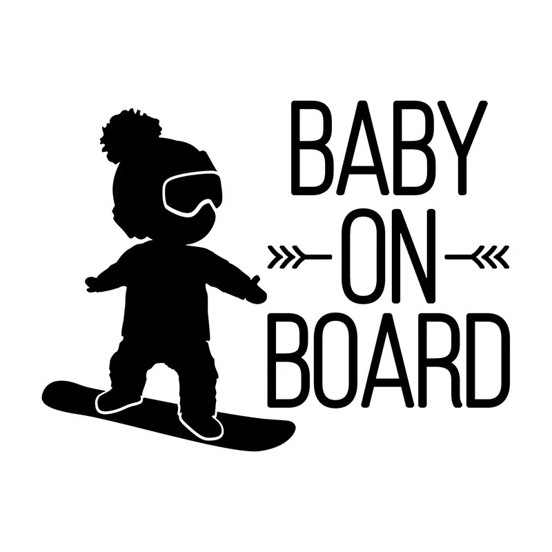 BABY ON BOARD宝宝在车里后窗汽车贴纸警示遮挡划痕车内有宝宝