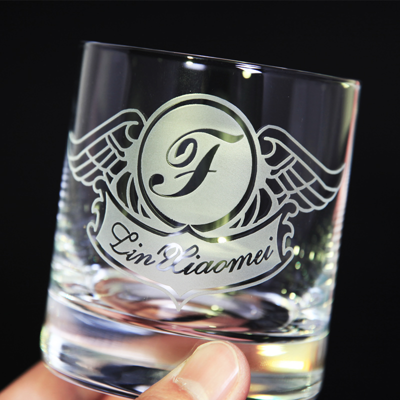 德国进口威士忌杯洋酒杯刻字父亲节礼物创意定制纪念品水晶玻璃杯