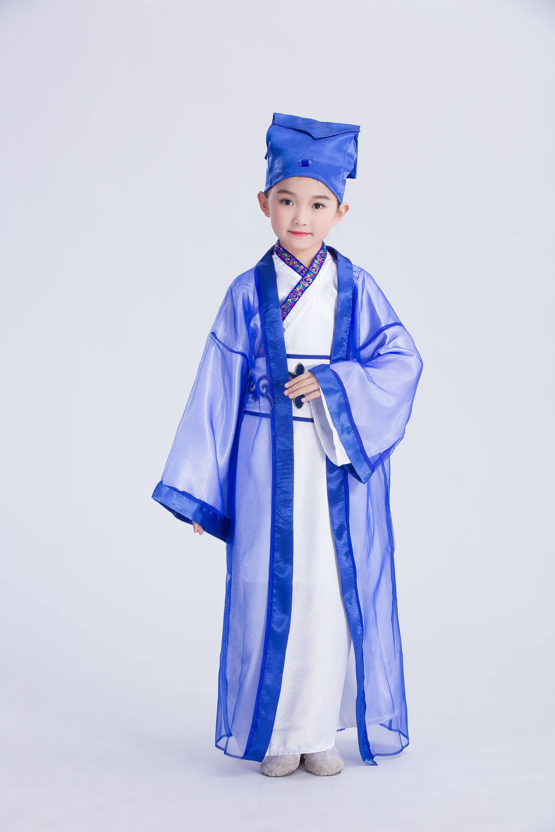 书童汉服男童国学服中国风古装书童服装三字经弟子规小学生儿童表