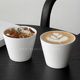 日式极简陶瓷咖啡杯手握杯猪口杯复古精致高级拉花杯主人杯澳白杯