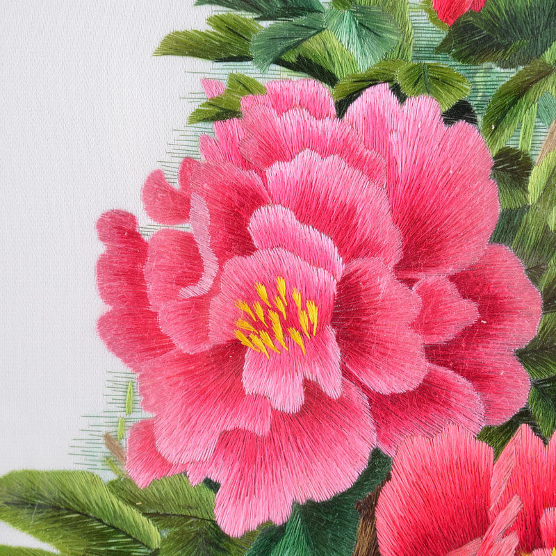 工美大师肖兰 汉绣 牡丹