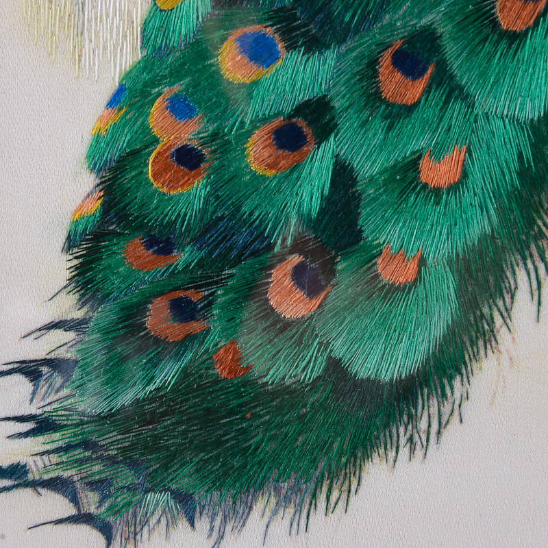 工美大师肖兰 汉绣 孔雀