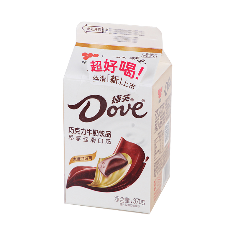 味全德芙巧克力牛奶饮品370g/盒