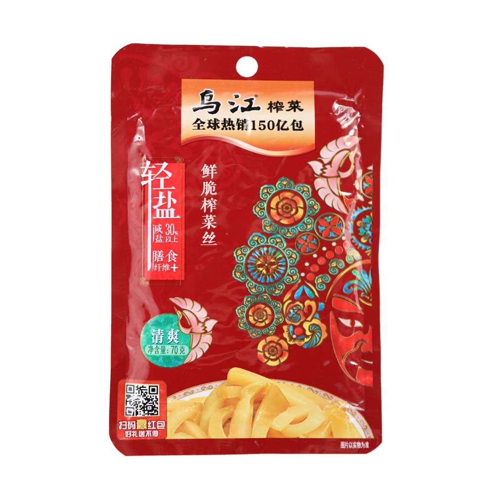 乌江 鲜脆榨菜丝70克/袋