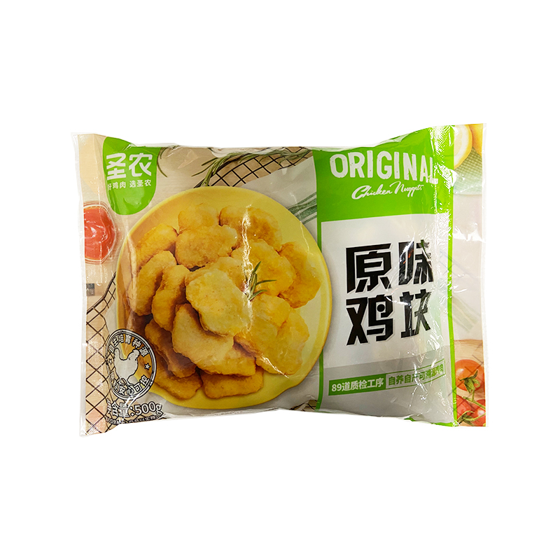圣农鸡块原味500g袋
