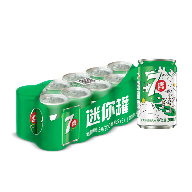 七喜迷你罐 200ml*10罐/组 23.6元