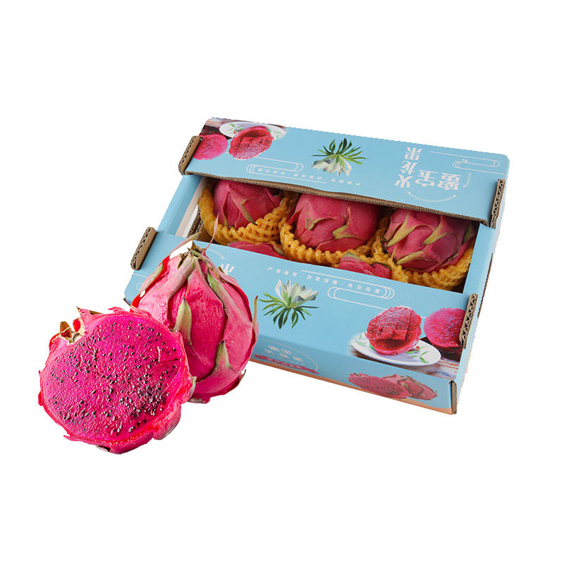 蜜宝红心火龙果5-6粒装 2.2kg(水果礼盒)