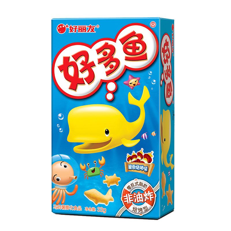 好丽友好多鱼马铃薯膨化食品(脆香烧烤味) 33g/盒
