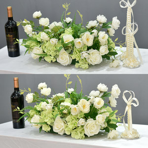 【会议桌仿真花艺图片】会议桌仿真花艺图片大全_q友网