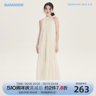 NANGOON 小白梨长短款连衣裙夏季新款女设计感小众裙子