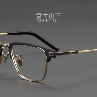 木村拓哉 眼镜框男款日本超轻纯钛眼镜架近视男士高端商务半框潮