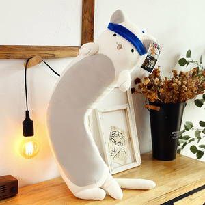 长条拉面猫颇菲特毛绒玩具日本动漫猫咪抱枕床上睡觉娃娃礼物