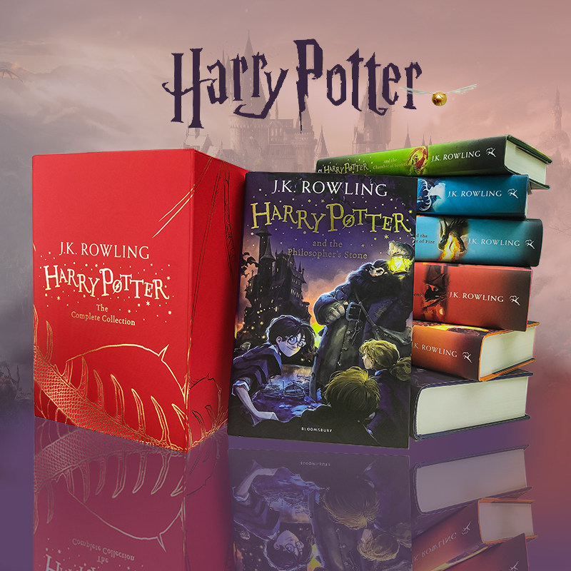 英国彩绘版 英文原版哈利波特与魔法石密室阿兹卡班囚徒 harry potter