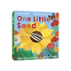 英文原版 One Little Seed  纸板翻翻书 种植技术科普 鼓励孩子探索自然 儿童认知启蒙图画故事绘本 英国小老虎