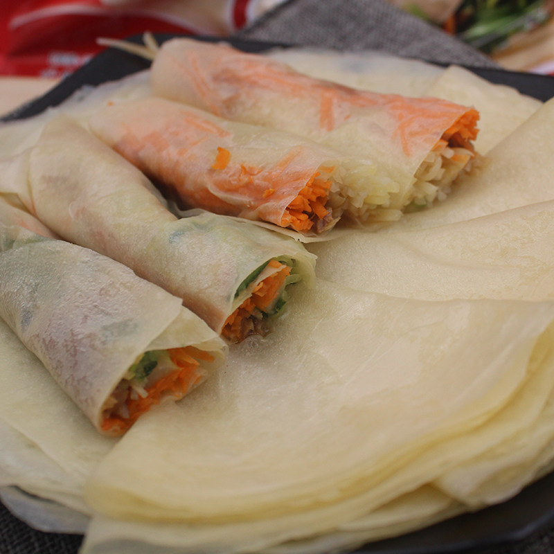 东北正宗榆林镇筋饼卷饼8寸20张薄饼春饼皮 早餐饼手抓饼320g包邮