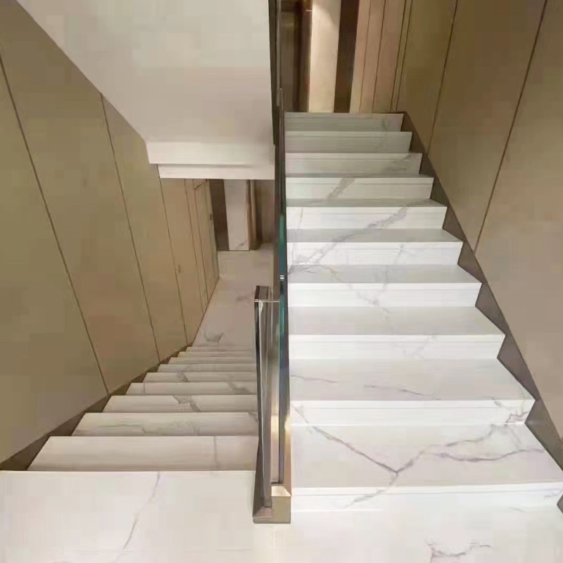 岩板楼梯踏步大理石定制天然防滑别墅复式通体人造石石材板材台阶