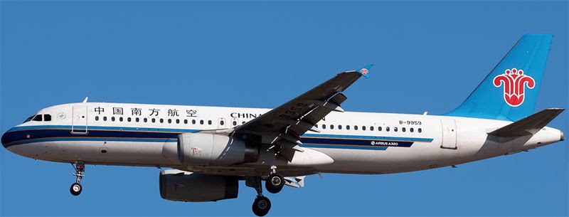 预售:aviation 1:400 南方航空 空客a320 b-9959 合金 飞机模型