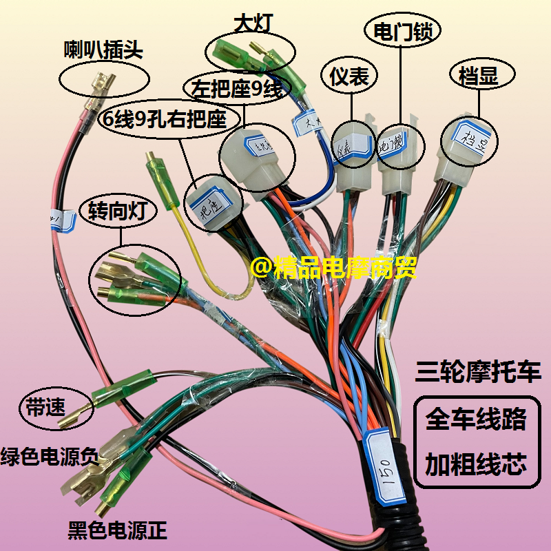 三轮摩托车油管线路图图片