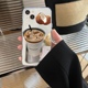 清凉咖啡生椰拿铁适用于苹果15/14手机壳透明11/12promax高级xs/xr防摔7p创意