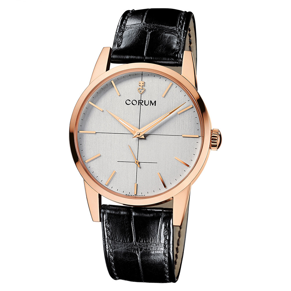 [9.9新]昆仑 18k玫瑰金 手动机械 男表