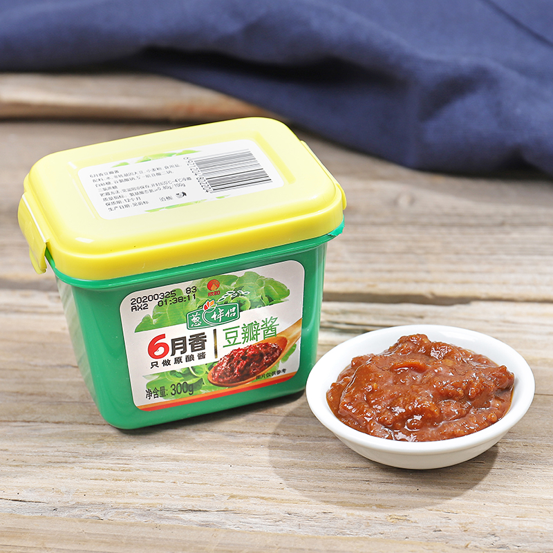 葱伴侣豆瓣酱300g 欣和6月香东北大酱黄豆酱调味六月香原酿酱