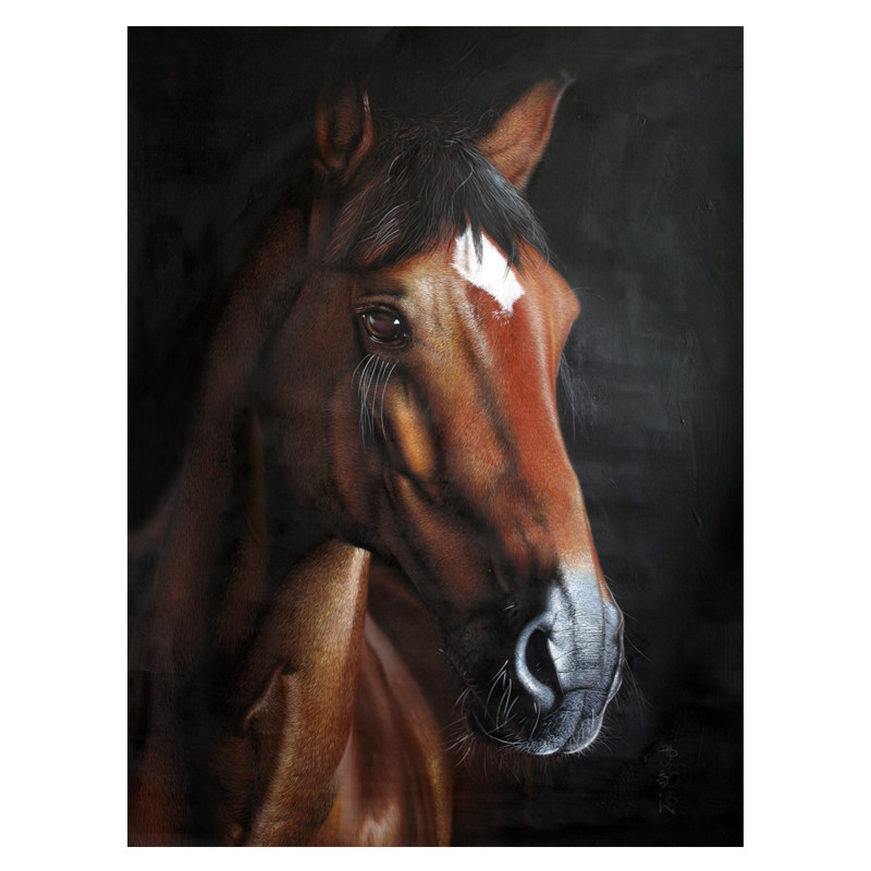 黄剑波 超写实系列《马头6-10》限量收藏级 实力派画家