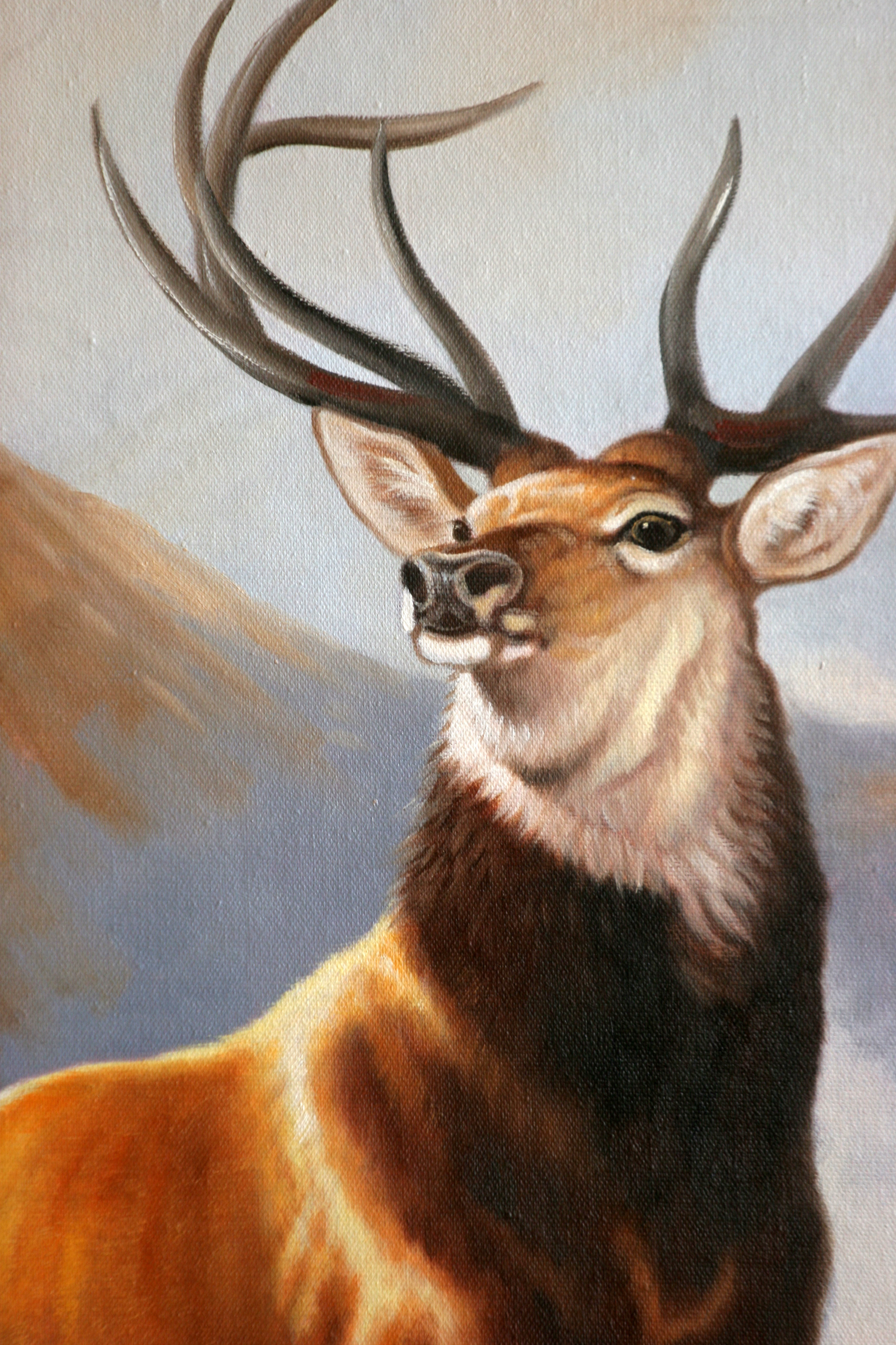 林壮奕《一鹿高升》原创实力派画家