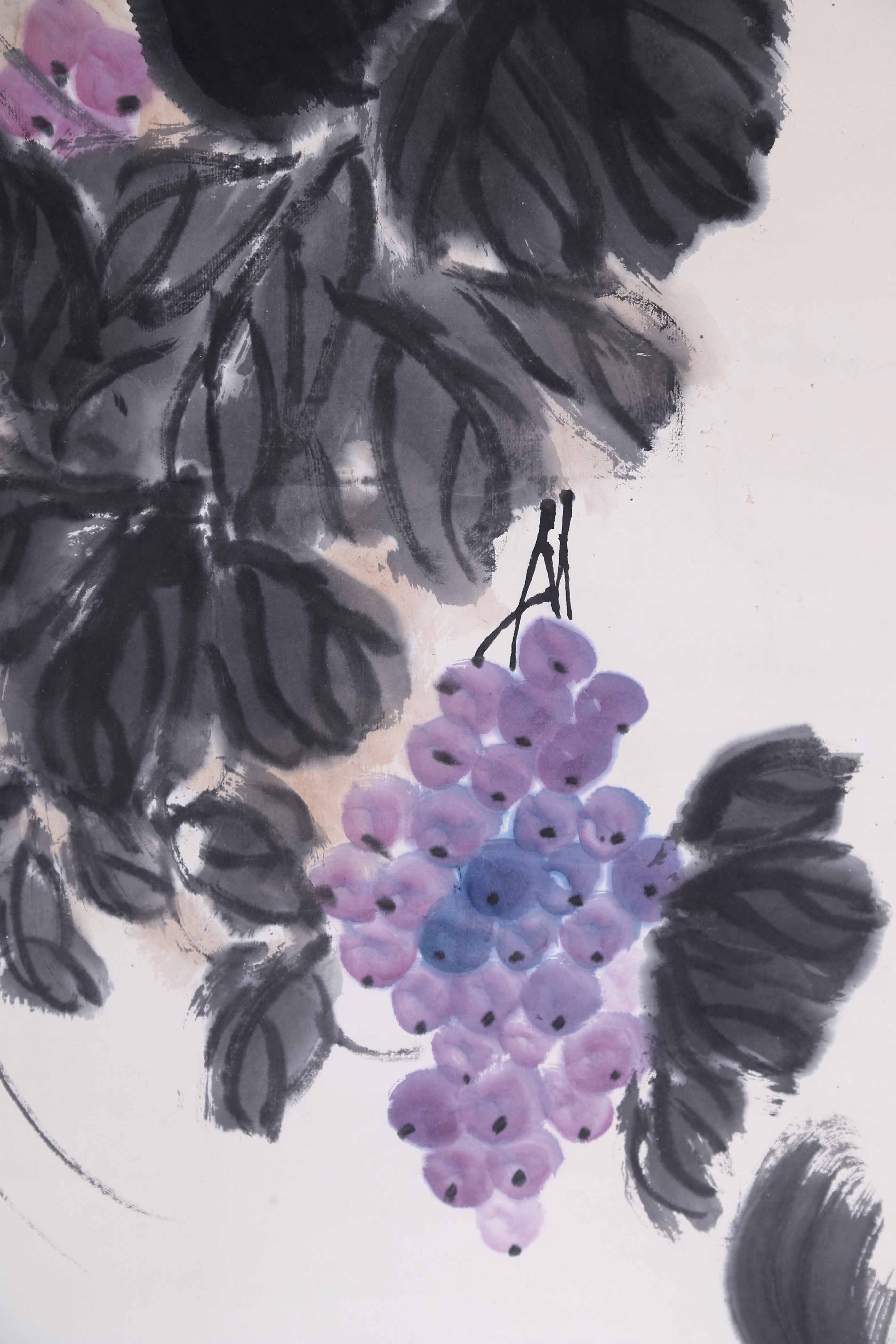 娄师白《松鼠葡萄》