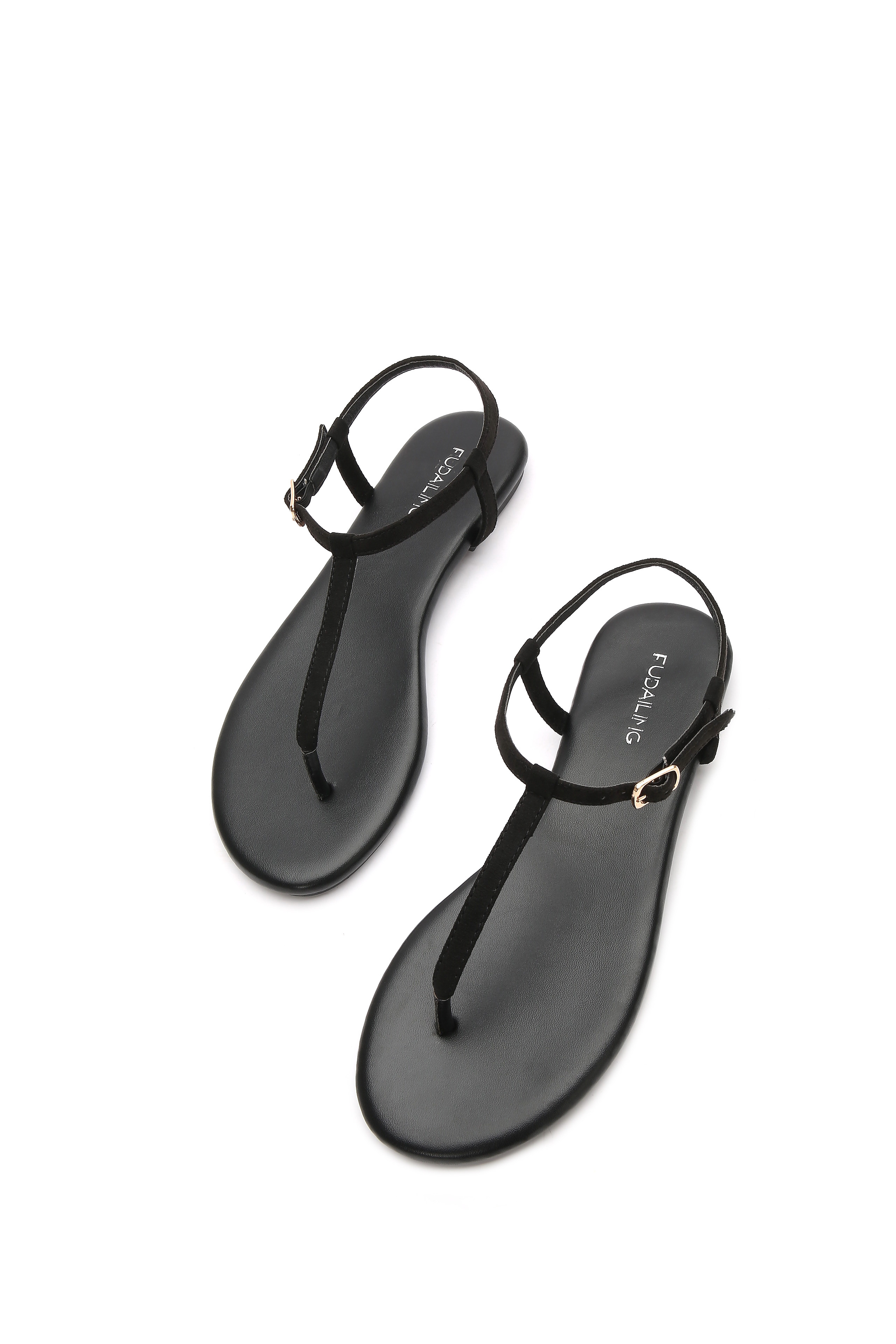 2022夏欧美新款平底夹脚罗马hm凉鞋女夹趾沙滩鞋镂空软底凉拖女鞋